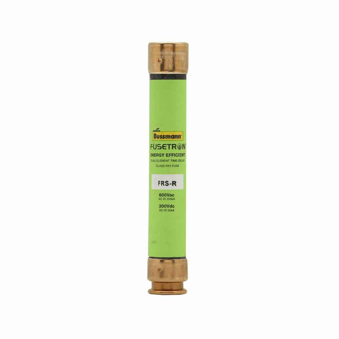 Bussmann Eaton series FRS-R fuse, 5 A, Dual, Class RK5, Non-indicating, Ferrule end x ferrule end, 10 sec at 500%, 20 kAIC at 300 Vdc,200 kAIC at 600