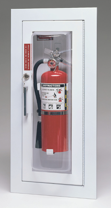 Larsens Cameo Series C2409 Fire Extinguisher Cabinet – ADA Compliant, Steel Frame, Acrylic Door, 10 lb Capacity, Non-Fire-Rated