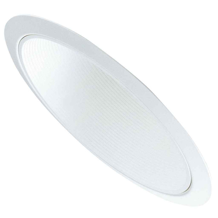Halo 6" Trim Baffle Trim for Slope Ceiling White Trim with White Baffle