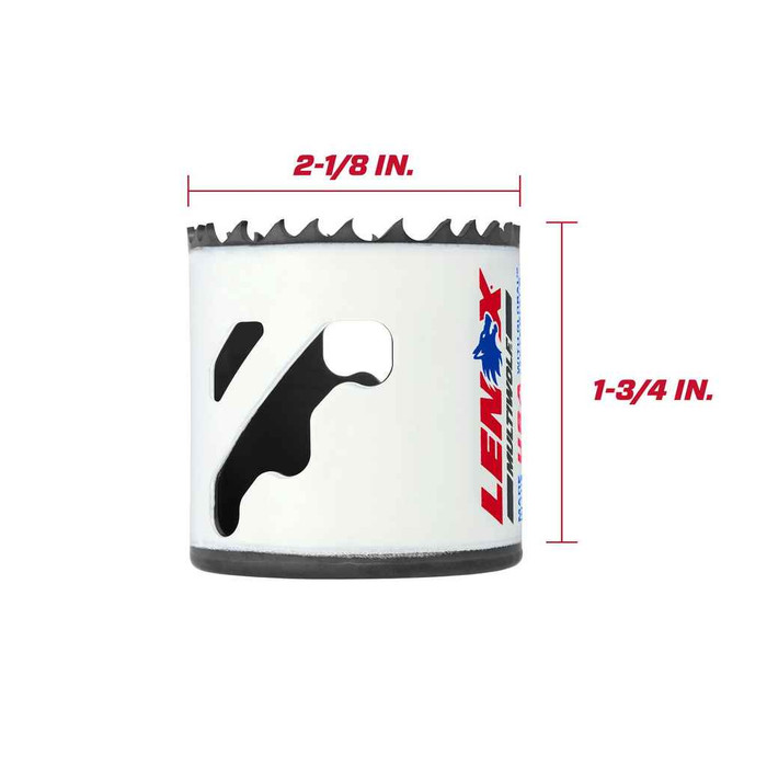 Lenox LENOX Bi-Metal Speed Slot Hole Saw With T3 Technology, 2-1/8"