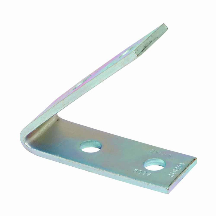 Eaton B-Line series strut fittings and accessories, 4.37" Height, 5" Length, 1.62" Width, .95lbs, Steel, Four hole closed angle, 45 deg, Electro-plate