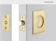 Emtek Rectangular Pocket Door Tubular Lock (2-1/2" x 3-1/2") - Fast ...