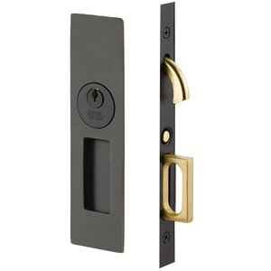 Emtek 2153 Narrow Modern Rectangular Pocket Door Mortise Lock (2