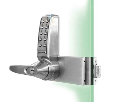Codelocks CL4000 Electronic Glass Door Lock, Brushed Steel Finish ...