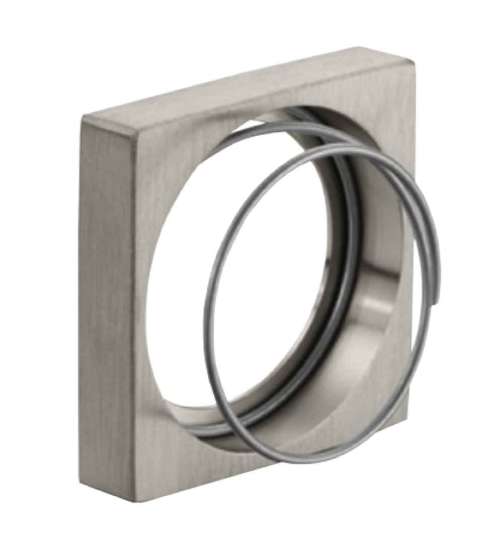 Sargent 1KA Cylinder Rosette with 8200 Sectional Trim - 1-1/2" Square Mortise Cylinder Component