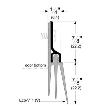 Pemko 57AV Door Bottom Sweep 36