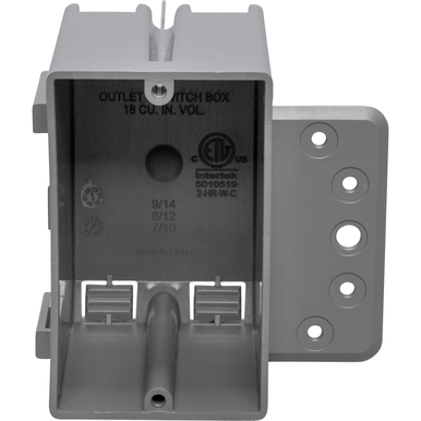 Centaur Plastic Switch Boxes with B-Bracket – 1–2 Gang, 18–32 cu