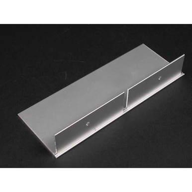 Wiremold ALA4810B Aluminum Raceway End Fitting - 6.0 in Silver Cable Management Termination