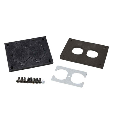 Wiremold Modulink 880MP Duplex Cover Plate Black | ZenSupply
