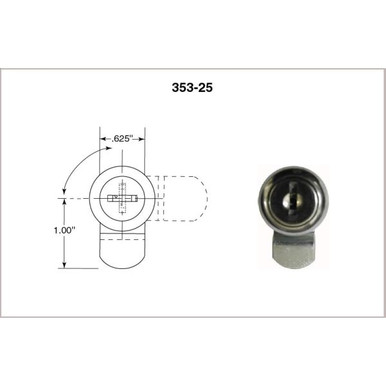 Bobrick B-353-25 Lock and Key