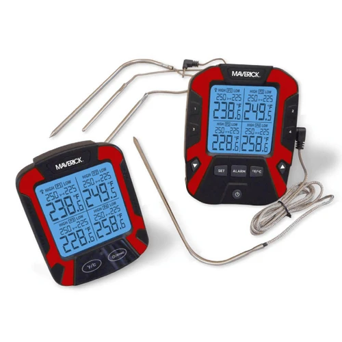 Maverick XR-50 extended range wireless BBQ and meat thermometer with four probes