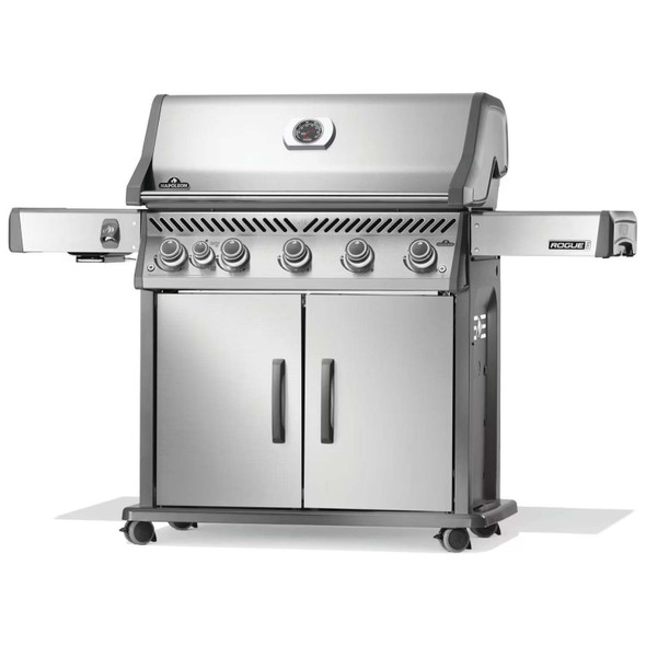 Napoleon Rogue PRO 625 5-Burner Propane Grill w/ Infrared Side Burner - RP625SIBPSS-2