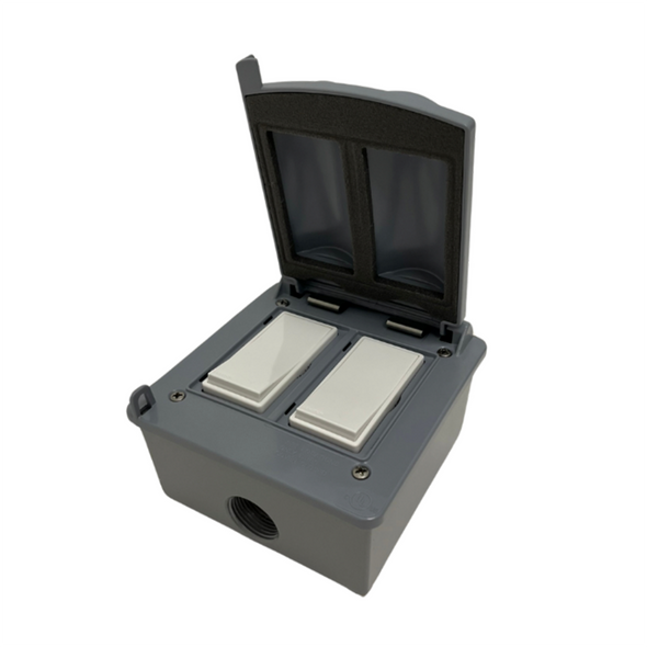 Bromic Heating Manual Dual 20 AMP Switch 120 - 277V Outdoor Kit - BH3130082