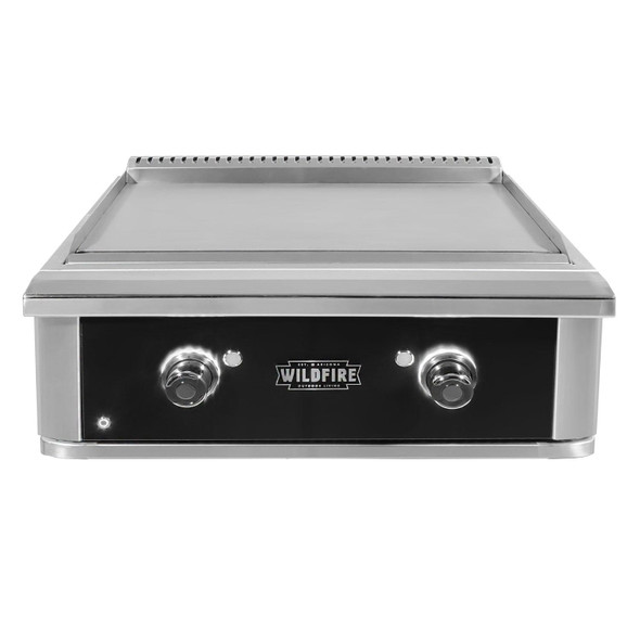 Wildfire Ranch Pro 30" 2‑Burner Built‑In Black Stainless Steel Gas Griddle