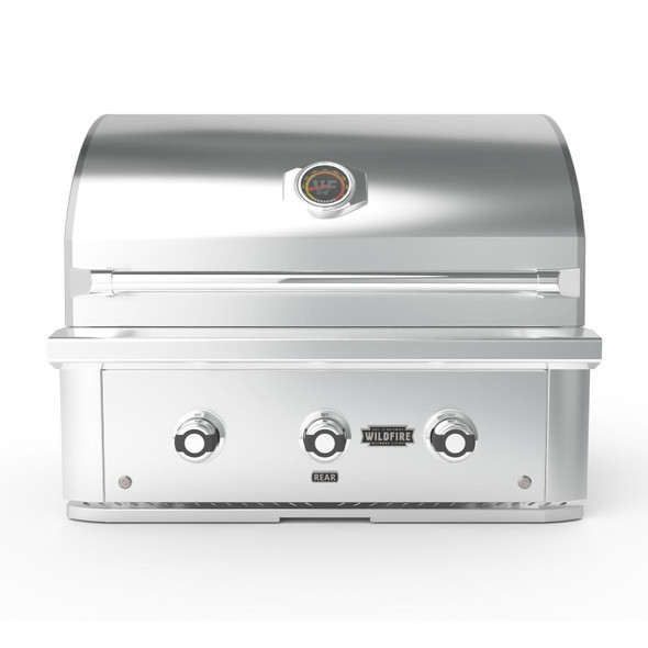 Wildfire Ranch Pro 30" 2‑Burner Built‑In Stainless Steel Gas Grill