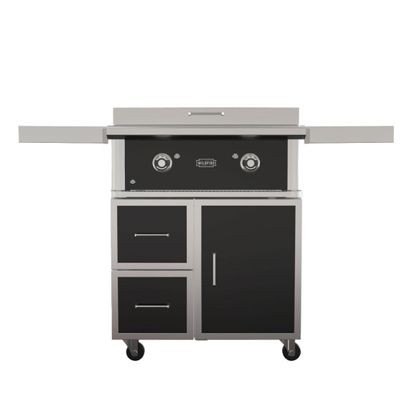 Wildfire Ranch Pro 30" 2‑Burner Built‑In Black Stainless Steel Gas Griddle