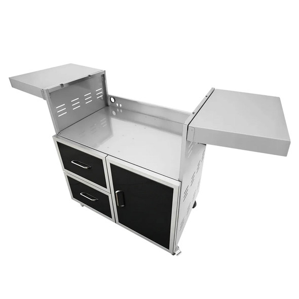 Wildfire 42-in Black SS Grill Cart