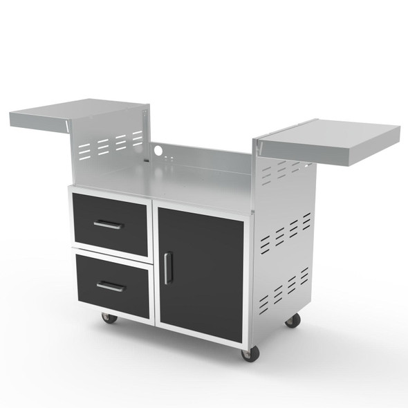 Wildfire 36-in Black SS Grill Cart