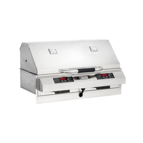 Electri-Chef Ruby 32" Dual-Control Built-In Outdoor Electric Grill – 4400-EC-448-I-D-32