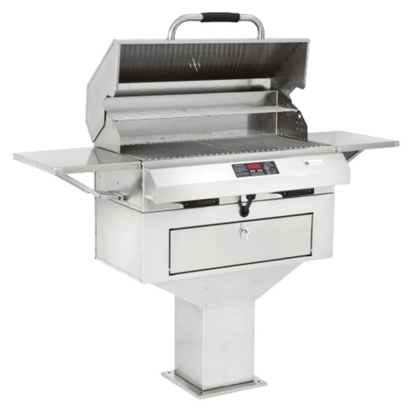 Electri-Chef Emerald 24" Pedestal-Base Outdoor Electric Grill – 4400-EC-336-PB-24