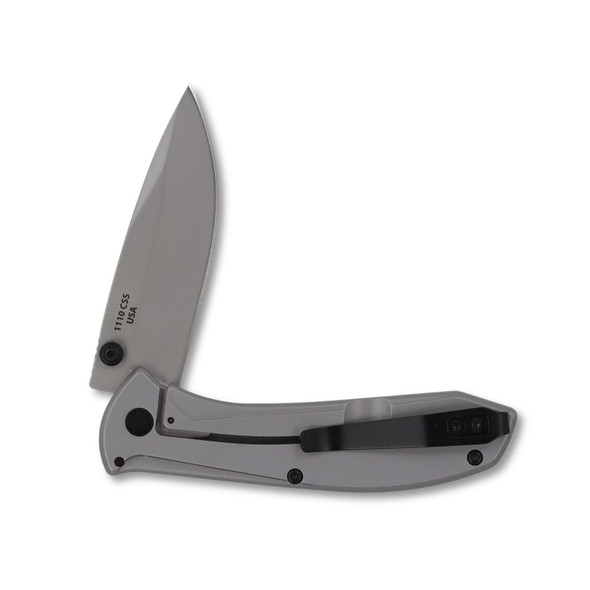 Moore Maker - 4" Silver Aluminum Self-Assist Liner Lock Knife - view 2