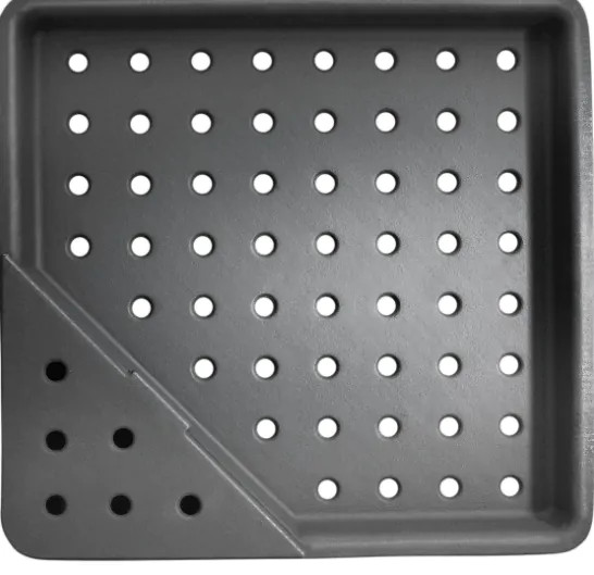 CAST IRON CHARCOAL AND SMOKER TRAY-67732