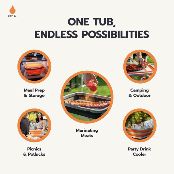 Drip EZ XL Prep Tub Locking Lid V2 - Black