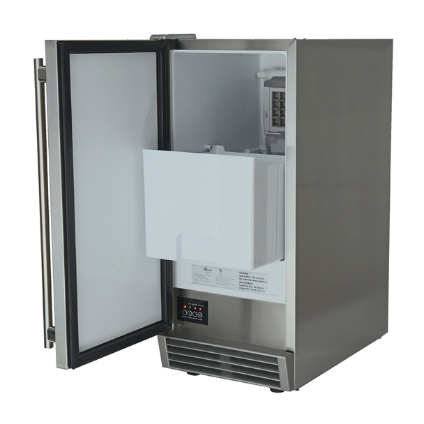 Outdoor Rated Stainless Steel NUGGET Ice Maker