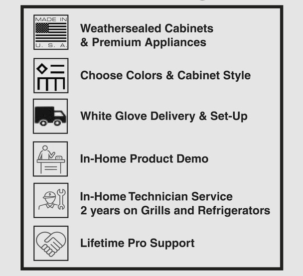 Majestic 6.3 Grill & Burner Island