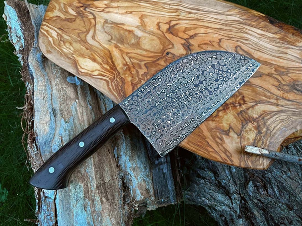 Damascus Steel Sheep-Toe Cleaver