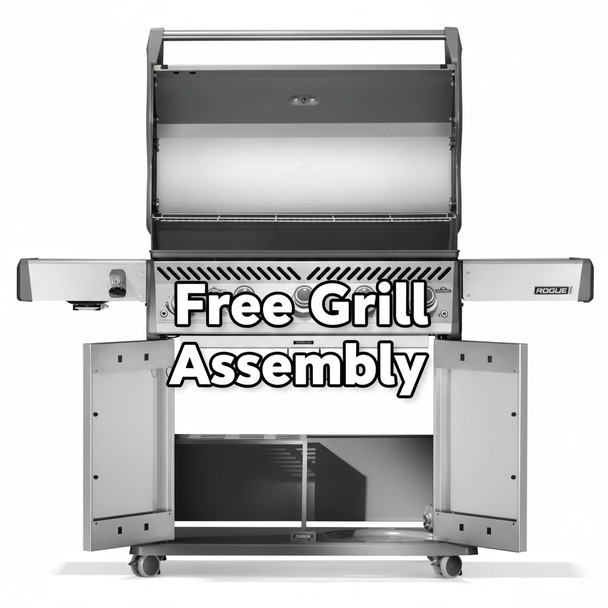 Napoleon Rogue PRO 625 5-Burner Propane Grill w/ Infrared Side Burner - RP625SIBPSS-2