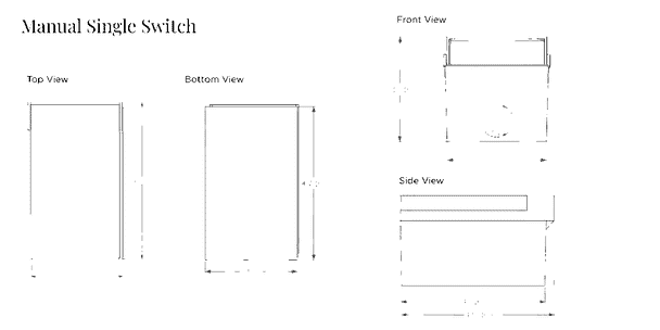 Bromic Heating Manual Single 20 AMP Switch 120 - 277V Outdoor Kit - BH3130081