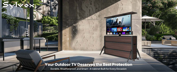 65” Weatherproof Outdoor TV Lift Cabinet