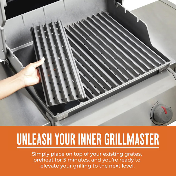 GrillGrate Flavor Zone | 15" x 9.25"  Universal Grill Accessory