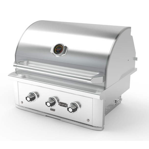 Wildfire Ranch Pro 30" 2‑Burner Built‑In Stainless Steel Gas Grill
