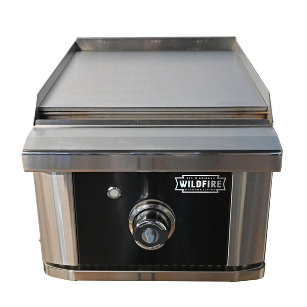 Wildfire Ranch Pro 15" 1‑Burner Built‑In Black Stainless Steel Gas Griddle
