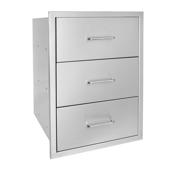 Wildfire 19 X 26 304 Stainless Steel Triple Drawer