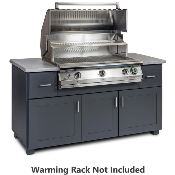PGS 67" Modano BBQ Island with T‑Series 39" Commercial Natural Gas Grill & Timer – 67 MOD