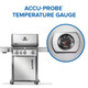 Napoleon Rogue PRO 425 3-Burner Propane Grill w/ Infrared Side Burner - RP425SIBPSS-2