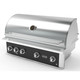 Wildfire Ranch Pro 42" 4‑Burner Built‑In Black Stainless Steel Gas Grill