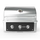Wildfire Ranch Pro 30" 2‑Burner Built‑In Black Stainless Steel Gas Grill