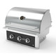 Wildfire Ranch Pro 30" 2‑Burner Built‑In Black Stainless Steel Gas Grill