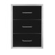 Wildfire 19 X 26 304 Black SS Triple Access Drawer