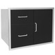 Wildfire 30 X 24 304 Black SS Access Door & Double Drawer Combo