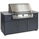 PGS 67" Modano BBQ Island with T‑Series 39" Commercial Natural Gas Grill & Timer – 67 MOD