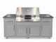 Coastal 5.7 Electric Grill Island – Majestic island with Electri-Chef Ruby 32" built-in electric grill