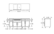 Coastal 6.9 XL Electric Grill Island – dimensions drawing (80.875 in wide x 25 in deep x 36.2 in tall)