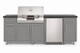 Coastal 7.9 XL Electric Grill & Chill Island – Electri-Chef Ruby 32" electric grill, outdoor refrigerator and storage