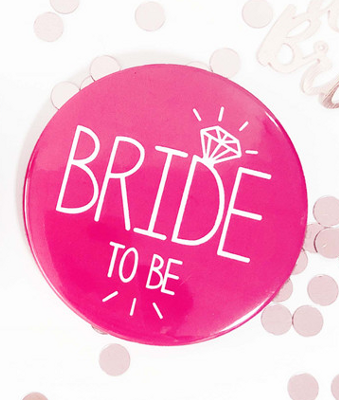 Team Bride Wedding Badges Elegant Bomboniere