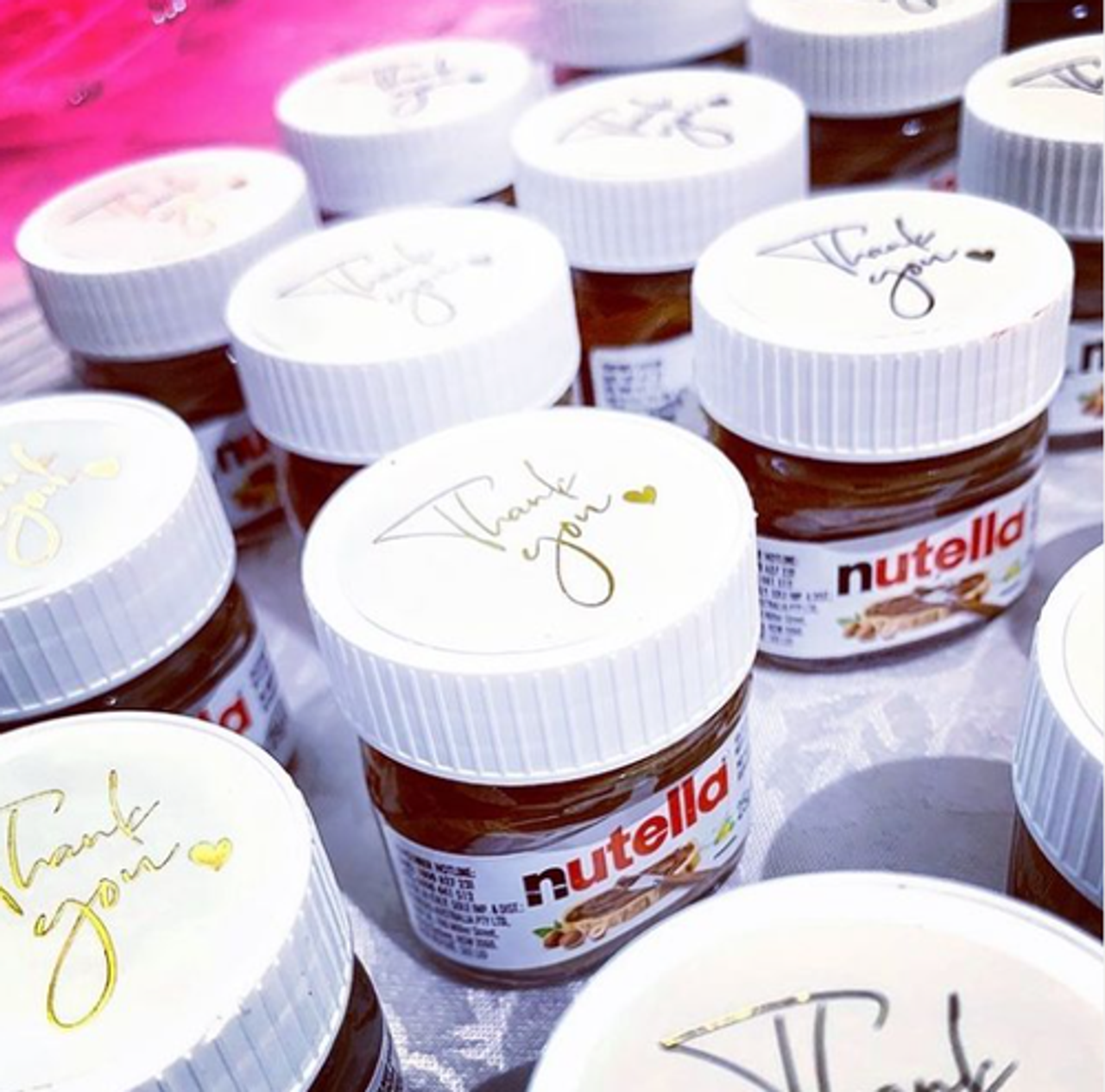 Personalized Mini Nutella Glass Jars Favors Unique & Personalized Party  Favors 